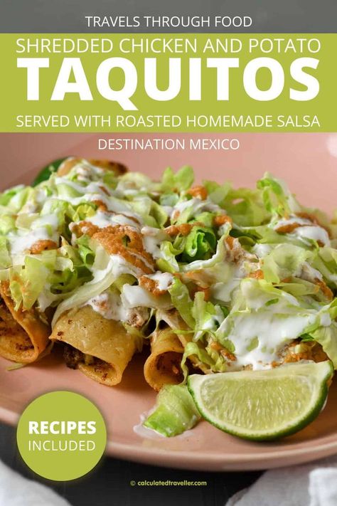 Taco Enchiladas, Potato Taquitos, Mexican Ingredients, Conscious Eating, Wine Inspiration, Chicken And Potato, Simple Foods, Mexican Shredded Chicken, Recipe Mexican