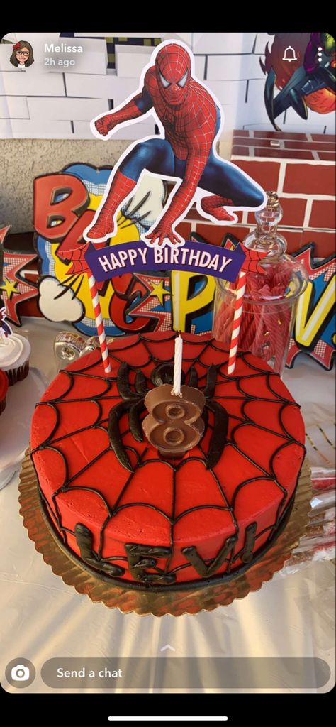 Spider Man Cake, 8th Birthday Cake, Man Cake, Birthday Signs, Spiderman Cake, Bday Cake, Boy Birthday Cake, Cakes For Boys, Inspirational Bible Verses