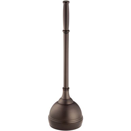 $18.24 InterDesign Kent Bathware, Toilet Plunger and Holder for Bathroom Storage, Bronze Toilet Plunger Storage Ideas, Plunger Storage Ideas, Over Toilet Ideas, Plunger Storage, Storage Over Toilet, Nyc Apartment Decor, Bathroom Storage Over Toilet, Apartment Finds, Toilet Plunger