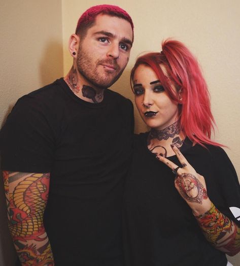 Julien Solomita and Jenna Marbles Marbles Tattoo, Julien Solomita, Jenna And Julien, Tattoo Queen, Punk Edits, Jenna Marbles, Top Of The Morning, Gemini And Virgo, Back Tattoos