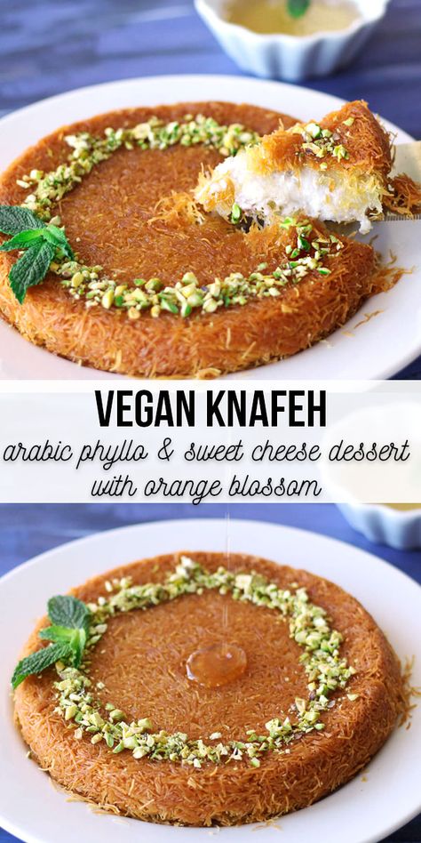 Vegan Middle Eastern Desserts, Vegan Ramadan Recipes, Vegan Asian Desserts, Vegan Middle Eastern Food, Vegan Jewish Recipes, Vegan Middle Eastern Recipes, Vegan Middle Eastern, Vegan Baklava, Sweet Cheese