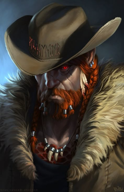 Vampire Cowboy Character Art, Vampire Masquerade, Vampire Art, Fantasy Portraits, World Of Darkness, Cyberpunk Character, Dungeons And Dragons Characters, Fantasy Male, Modern Fantasy