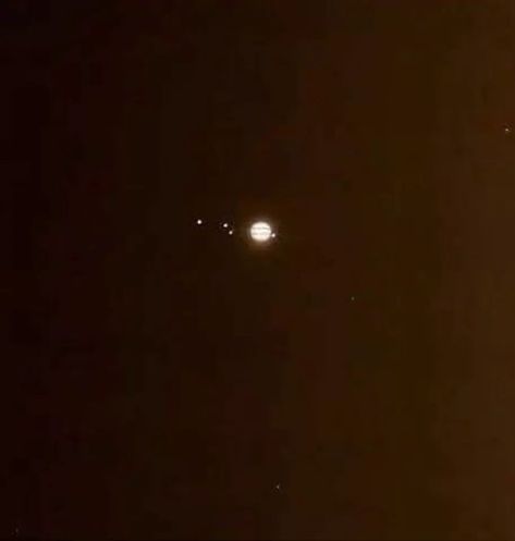 'Telescope view of Jupiter and its Galilean moons.' (Spacism) Galilean Moons, Universe Galaxy, Space Photos, Digital Text, R Memes, Space And Astronomy, Photography Projects, Solar System, Astronomy