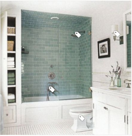 Mint Green Bathroom Decor, Mint Green Bathrooms, Decor Small Bathroom, Green Bathroom Decor, Bathroom Green, Luxe Bathroom, Shower Box, Bath Ideas, Tub Shower