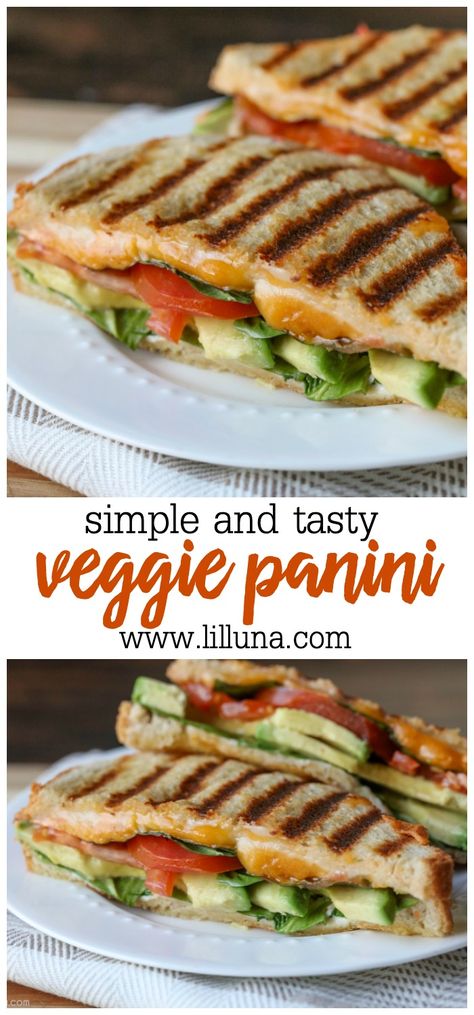 Panini Recipes Vegetarian, Panini Recipes Healthy, Healthy Panini, Best Panini Recipes, Vegetarian Panini, Veggie Panini, Panini Press Recipes, Sandwich Recipes Panini, Avocado And Spinach