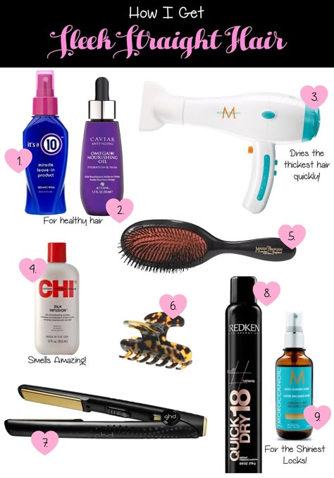 The Sweetest Thing Blog, Sleek Straight Hair, The Best Hair Products, Straightening Natural Hair, Best Hair Products, Straighten Iron, The Sweetest Thing, Short Straight Hair, Sweetest Thing