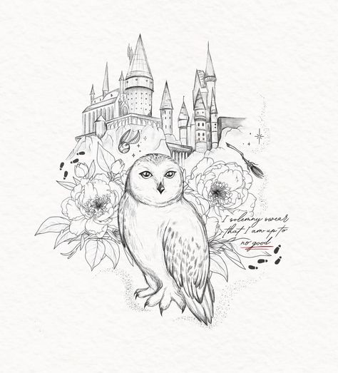 Available project inspired by watching all the Harry Potter movies ✨🪄🔮 #tattooharrypotter #tattoonederland #nederlandtattoo #tattooamsterdam #tattooartist #tattooart #tattooline #tattooutrecht #amsterdam Pretty Harry Potter Tattoos, Harry Potter Hedwig Tattoo, Harry Potter Half Sleeve Tattoo, Hedwig Harry Potter Owl, Hedwig Tattoo, Harry Potter Hedwig, Harry Potter Tattoos, Harry Potter Tattoo, Owl Tattoo