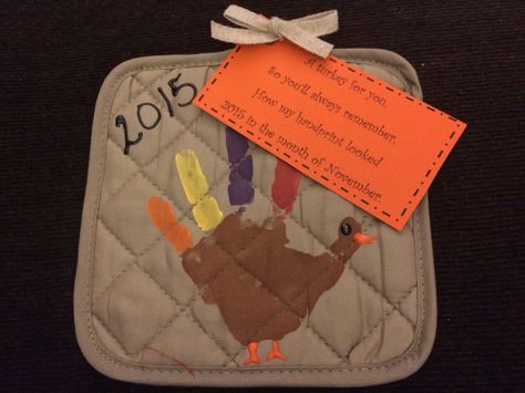 Dollar tree handprint turkeys with tag. Turkey Hand Print, Handprint Turkeys, Tree Handprint, Thanksgiving School, Easy Thanksgiving Crafts, Thanksgiving Classroom, November Crafts, Turkey Crafts, Thanksgiving Preschool