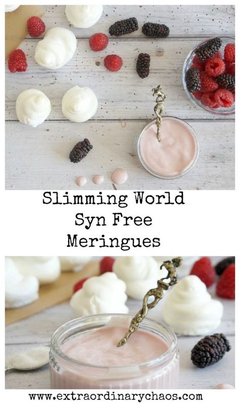 Syn Free Snacks, Low Syn Treats, Slimmingworld Recipes, Dieting Foods, Sliming World, Sw Recipes, Dinner Party Desserts, Meringue Recipe, Slim Jim