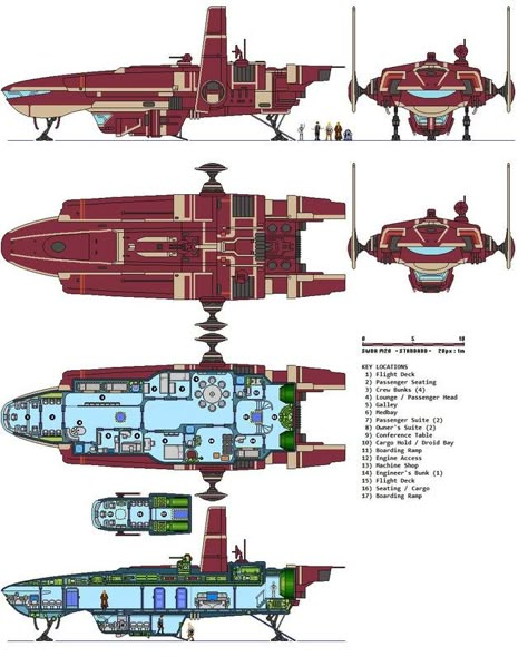 GX1 Short Hauler Deckplan - swrpg Star Wars Gx1 Short Hauler, Star Trek: Enterprise, Star Wars Ships Design, Behind Enemy Lines, Traveller Rpg, Space Ships Concept, Star Wars Spaceships, Sci Fi Spaceships, Spaceship Interior