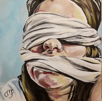 Distorted Body Image, Painting That Shows Emotion, Painting About Mental Health, Artists Who Explore Mental Health, Mental Health Artists Gcse, Conseptioal Art, Self Image Art, Art Body Image, Healing Art Drawing