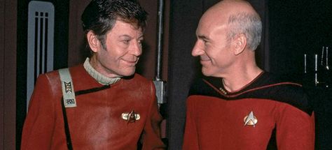 Star Trek Honoring DeForest Kelley on His 97th Birthday Deforest Kelley, Cosmic Universe, Star Trek 1, Jean Luc Picard, Star Trek Series, Star Trek Images, Star Trek Characters, Patrick Stewart, Star Trek Original