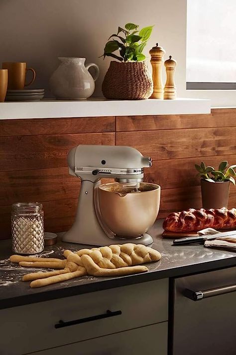 KitchenAid 5 Quart Ceramic Bowl for all KitchenAid 4.5-5 Quart Tilt-Head Stand Mixers KSM2CB5PFC, Fired Clay Terracotta Aesthetic, Stand Mixers, Countertop Appliances, Kitchenaid Stand Mixer, Black Bowl, Head Stand, Fire Clay, Stand Mixer, Beautiful Dishes