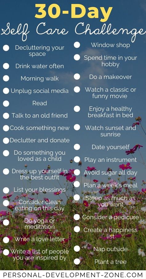 Self-care can really change your life for good! And you won't need more than 10 minutes a day... Discover this list of 30 self-care challenge ideas. Self Care Challenge, How To Believe, Challenge Ideas, Self Care Bullet Journal, 30 Day Challenge, Self Care Activities, Mental And Emotional Health, Self Care Routine, Self Improvement Tips