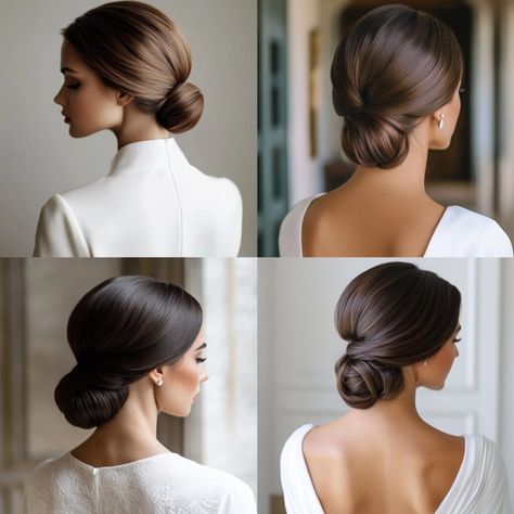 Discover chic and timeless wedding bun ideas perfect for every bride. From elegant low buns to romantic braided styles, these classic hairstyles add a touch of sophistication to your big day. Find inspiration for your dream look and make a lasting impression. 💍👰‍♀️✨ Explore the best styles today. Sophisticated Wedding Hairstyles, Veil With French Twist, Slick Back Low Bun Wedding Hair, French Twist Updo With Veil, Sleek High Bun Wedding Hair, Party Buns Hairstyles, High Bridal Bun, Bride Hairstyles Bun, Wedding Hair Updo Front View