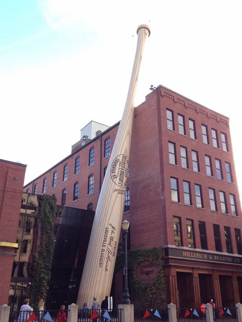 The Louisville Slugger Museum and Factory in KY. There's a replica of Babe Ruth's Slugger from the 1920s on the walk outside. Great material for writing my chapter book bio, Who Was Babe Ruth? http://www.joanholub.com Things To Do In Kentucky, The David Statue, Kentucky Attractions, Louisville Slugger Museum, Kentucky Horse Park, Mammoth Cave National Park, Ky Derby, Saint Matthew, Go Usa