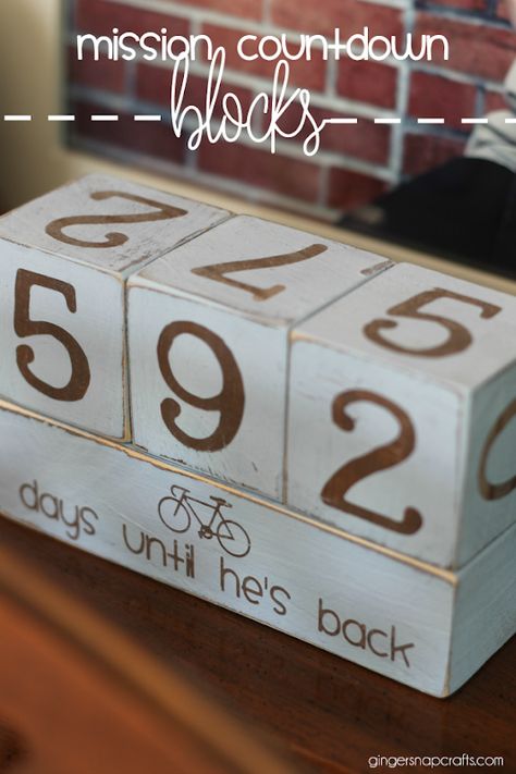 mission countdown blocks at GingerSnapCrafts.com #sharegoodness