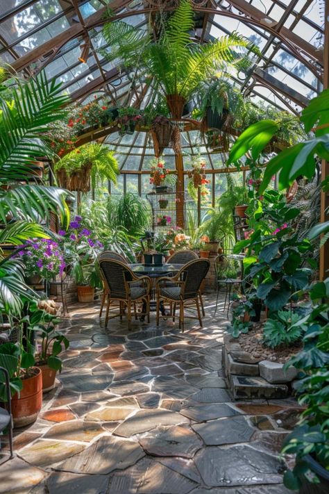 30 Greenhouse Ideas: Creative Designs for Your Home Garden Greenhouse Sun Room, Plant Conservatory, Garden Beds Raised, Amazing Home Office, Dream Greenhouse, Botanical House, Beautiful Greenhouse, Raised Gardens, Tropical Greenhouses