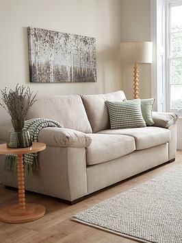 Home Decor: Transform Your Sanctuary Two Matching Sofas Living Room, Beige And Colour Living Room, 2 Seater Sofas Ideas Living Room, Cream 2 Seater Sofa, Grey Sofa And Cushions, Living Room Sofa 3+2, Cream Coloured Sofa, Cushions On Beige Sofa, Next Sofa