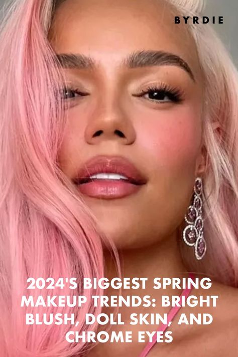 2024 spring makeup trends Makeup Trends Spring 2024, Make Up Trends Spring 2024, Makeup Spring 2024, Makeup Trends Spring/summer 2024, Spring 2024 Makeup Trends, Spring Makeup 2024, Burgundy Matte Lipstick, Fluffy Brows, Spring Makeup Trends