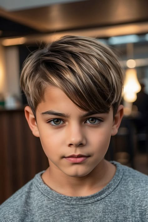 Ten Year Old Hairstyles, Hảir Style Boys Kids, Boys Haircut Trendy Straight Hair, Teen Boy Haircuts Straight Hair 2024, Boy Hockey Hair, Boys Hair Cuts 2024 Trends Kids, Haircut Boys 2024, Boy Haircuts For Straight Hair, Long Hair For Boys Kids