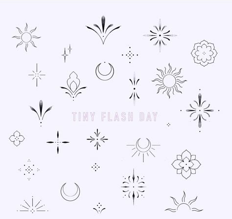 Dainty Tattoo Flash Sheet, Finger Tattoo Flash Sheet, Simple Boho Tattoos, Finger Tattoos Stencils, Tiny Ornamental Tattoo, Elegant Small Tattoos, Tattoo Adornment, Ornamental Finger Tattoo, Small Ornamental Tattoo Design