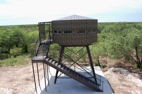 Ultimate Deer Hunting Condo Deer Hunting Stands, Deer Blinds, Deer Stand Plans, Shooting House, Blind Ideas, Hunting Ideas, Deer Feeders, Hunting Stands, Deer Stands