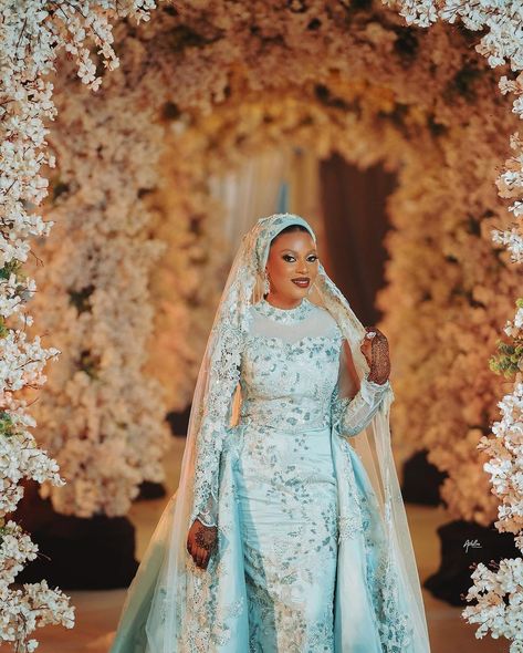 Fatima Nasir 🥰 Bride’s Make-up @golden_glitterz.ng Bride’s Dress @mj_stitches__ Venue & Decoration @theafficentng MC @surykmata DJ @ lillo Photographer @ashfim_photography Videography @sadirq.films Content Creator @huga.events_ng Planning & Coordination @truth_eventss . . #bride #bridal #bridalbeauty #bridalmakeup #bridalswithreyh #hijab #hijabi #muslimah #muslimwedding #nikkah #nigerianwedding #nigerianwedding #lagoswedding #nigerianmuslimbridals Hijabi Wedding Dress, Hijabi Muslimah, Hijabi Wedding, Muslim Bridal, Muslimah Wedding Dress, Muslimah Wedding, African Traditional Wedding, Nigerian Wedding, Muslim Wedding