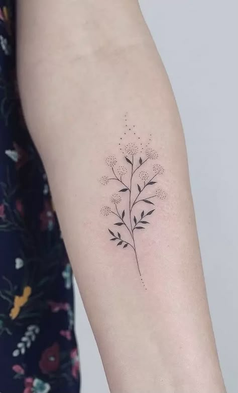 Flower Tattoos Meanings, Jagua Tattoo, Wildflower Tattoo, Amazing Body, Women's Tattoo, Sleeves Ideas, Dainty Tattoos, Free Tattoo, Common Themes