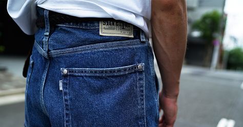 Levi's Japan Brings Back Silver Tab - http://hddls.co/2vfQtw5 Levis Silvertab, Bring Back, The Dead, Levi Jeans, Levi's, Bring It On, Japan, Mens Outfits, Pants