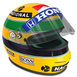 Senna Helmet, Ayrton Senna Helmet, Daft Punk Helmet, Aryton Senna, Bike Icon, Star Wars Helmet, Mountain Bike Helmets, Mclaren Formula 1, Racing Art