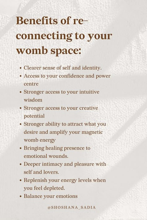 Learn how you can actiate the magic that comes from your womb #wombhealth #wombenergy Womb Consciousness, Womb Affirmations, Womb Awakening, Womb Healing Ritual, Womb Power, Womb Wellness, Womb Healing For Women, Womb Meditation, Womb Cleansing Herbs