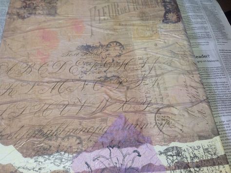 Velum Paper Projects, Printing On Vellum Paper Diy, Mod Podge Tissue Paper On Wood, Paper On Canvas Mod Podge, Preserving Leaves Mod Podge, Chicken Wire Diy, Deco Podge, Expensive Books, Glue Art