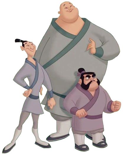 Yao, Ling and Chien Po are three soldiers in the Chinese Army and the tetartagonists from Disney's 36th full-length animated feature film Mulan and it's sequel, Mulan II. Yao was voiced by Harvey Fierstein, Ling was voiced by Gedde Wantanabe, and Chien Po was voiced by Jerry Tondo. However, Ling's singing voice was provided by Matthew Wilder. Mulan Ii, Li Shang, Chinese Army, Harvey Fierstein, Mulan Mushu, Jim Hawkins, Flynn Rider, Christopher Robin, Eddie Murphy