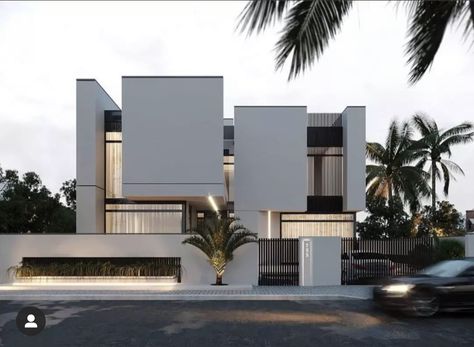 Minimal Villa Exterior, Modern Facade Design Residential, Diy Room Decor Ideas, Villa Exterior Design, Exterior House Design, Home Designs Exterior, House Design Trends, Facade Architecture Design, Modern Villa Design