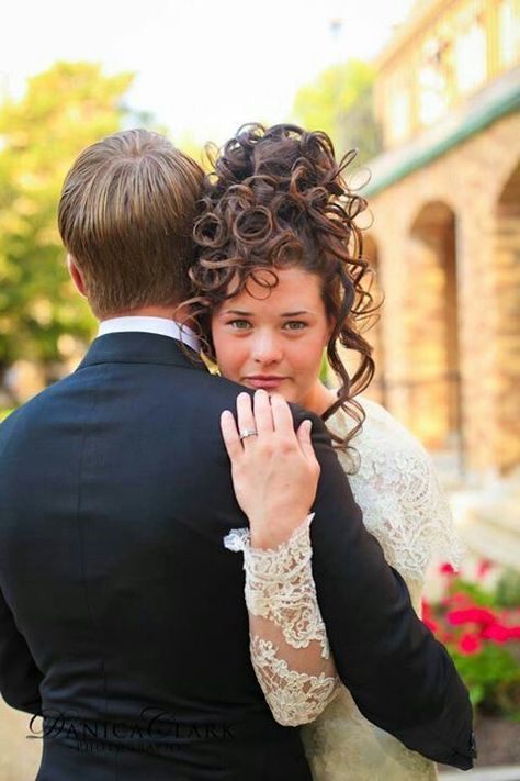 Curly Hairstyles For Homecoming, Curly Pompadour, Apostolic Hairstyles, Hairstyles For Homecoming, Curly Side Braid, Pentecostal Hairstyles, Updos For Long Hair, Mother Of The Bride Hair, Hair Affair