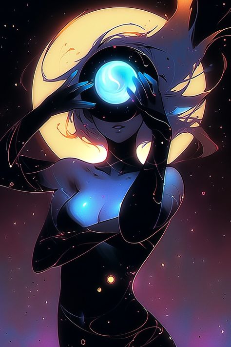 Space Woman Art, Black Hole Character Design, Void Goddess, Celestial Oc, Galaxy Oc, Dragon Mother, Cosmic Mother, Lost In The Sauce, Mini Deck