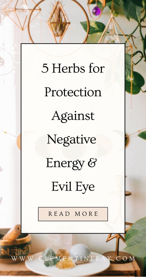 These 5 herbs for protection can be used to protect against and banish negative energy. Learn the 5 simple ways in which you can use these herbs in energy cleansing and protection rituals to protect your energy, remove evil eye and negative energy in general. | Witchcraft for beginners | Witch tips | Spiritual protection Energy Cleansing Bath, Witch Tips For Beginners, Spiritual Bath Recipes, Witchcraft Altar Ideas, Broom Closet Witch, Bath Spiritual, Closet Witch, Banish Negative Energy, Protection Rituals