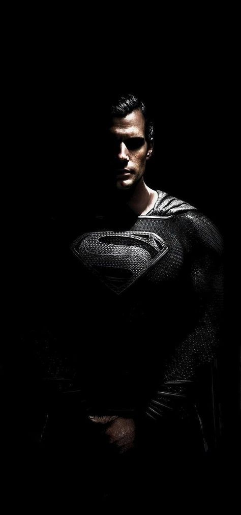 Cool Superman Wallpapers, Man Of Steel Wallpaper, Dc Comics Wallpaper Iphone, Superman Live Wallpaper, Superman Hd Wallpaper, Superman Black Suit, Superman Tattoos, Superman Film, Black Superman