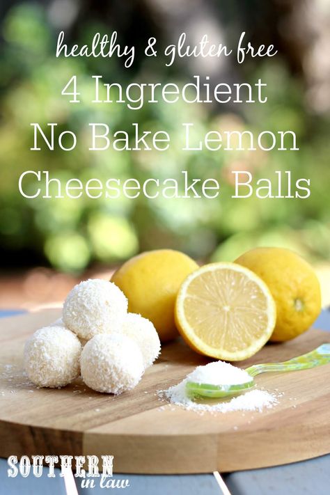 No Bake Keto Lemon Coconut Balls, Lemon Cheesecake Balls, Lemon Balls No Bake, Lemon Cheesecake Bites, Clean Eating Dessert, Raw Balls, Clean Eating Dessert Recipes, No Bake Lemon, Clean Lunches