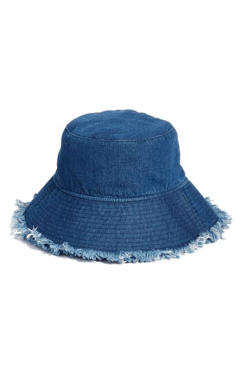 Hat Outfits For Women, Supreme Bucket Hat, Bucket Hat Outfits, Jean Bucket Hat, Cool Bucket Hats, Ropa Upcycling, Hat Outfits, Apparel Design Inspiration, High Fashion Men