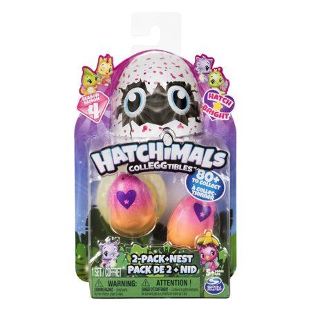 Hatchimals CollEGGtibles &hyphen; 2&hyphen;Pack + Nest with Season 4 Hatchimals CollEGGtible, for Ages 5 and Up (Styles and Colors May Vary) Spin Master, Indoor Toys, Egg Carton, Toys For Girls, Season 4, Easter Gift, Christmas List, Up Styles, 2 Pack