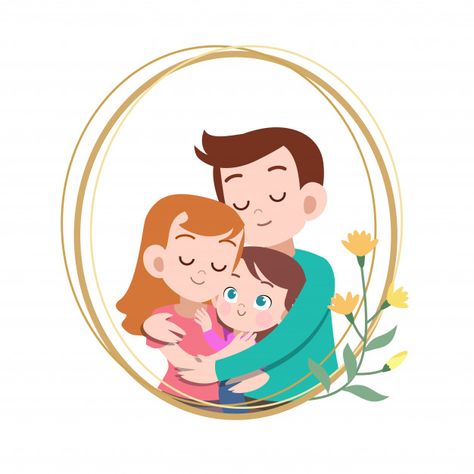 Happy family day card greeting vector il... | Premium Vector #Freepik #vector #background #banner #people #card Family Dibujo, Cute Family Drawing, Happy Family Drawing, Cute Family Illustration, Happy Family Cartoon, Family Drawing Ideas, Family Cartoon Illustration, Family Illustration Art, Happy Family Art