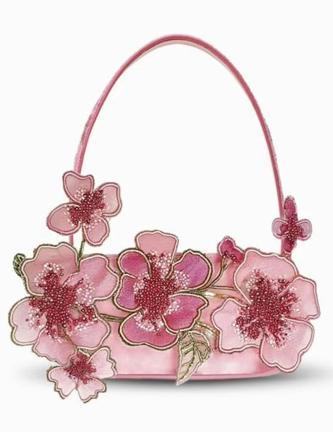 Flower Purses, Dream Bag, Luxury Bags Collection, Fashion Eye Glasses, Dream Bags, Girly Bags, Floral Bags, Pink Girly Things, Pink Vibes