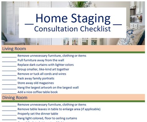 The Full Home Staging Consultation Checklist Selling Your House Checklist, Selling A House Checklist, Home Staging Checklist, Staging Ideas, House Selling Checklist, Preparing House To Sell Checklist, Tips On Staging Your House To Sell, Floor To Ceiling Curtains, Dark Curtains