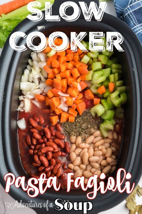 Crock Pot Olive Garden Pasta E Fagioli Soup, Pasta Fagioli Soup Olive Garden Slow Cooker, Crockpot Olive Garden Pasta Fagioli, Low Calorie Pasta Fagioli Soup, Olive Garden Soup Fagioli Crock Pot, Crockpot Fagioli Soup, Crockpot Pasta Fagioli Soup Easy Recipes, Slow Cooker Pasta Fagioli Soup, Olive Garden Figoli Soup