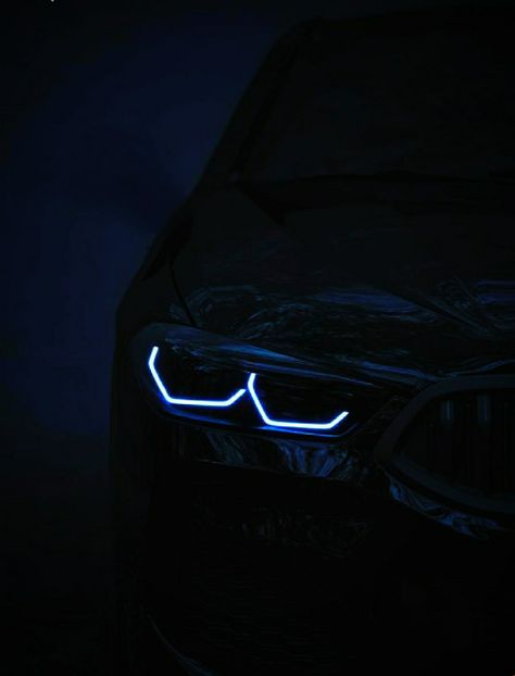 M5 Cs, Blue Headlights, Black Bmw, Cars Wallpaper, Cool Car Pictures, Neon Fashion, Bmw M4, Black Car, Car Wallpapers