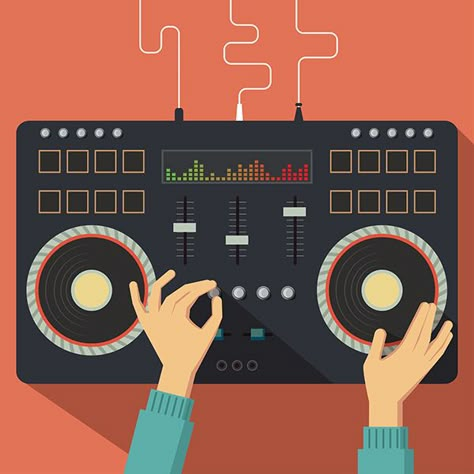 Dj Decks, Dj Art, Dj Logo, Dj Controller, Professional Dj, Dj Images, Music Illustration, Copyright Music, Royalty Free Music