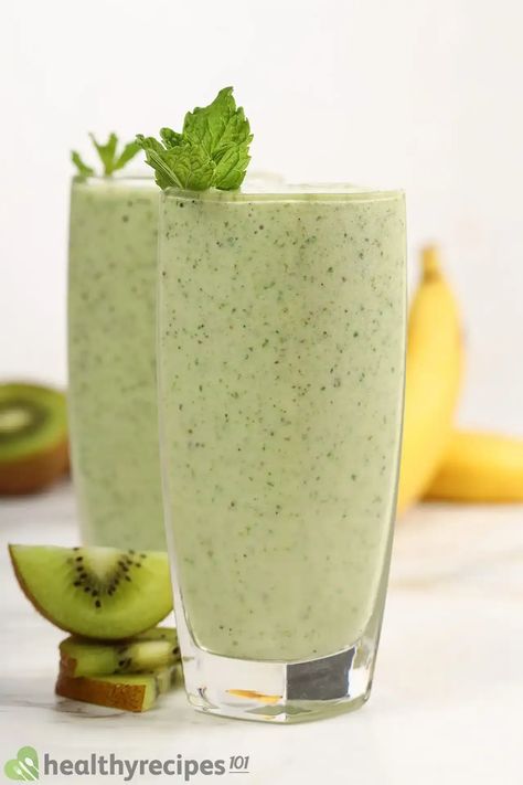 Kiwi Banana Smoothie Recipe: A Delicious Drink to Boost Your Health Kiwi And Banana Smoothie, Kiwi Banana Smoothie, Kiwi And Banana, Kiwi Smoothie, Banana Smoothie Recipe, 7 Minutes, Banana Smoothie, Smoothie Recipe, Gluten Free Vegetarian