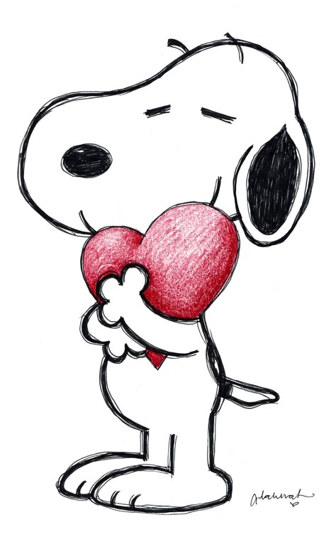 I Love You Mom Drawings, Things To Draw Your Girlfriend, I Love You Cartoon, I Love You Cute Drawing, Valentines Sketches, Cute Drawings For Her, Snoopy Drawing, Valentine Drawing, Snoopy Valentine